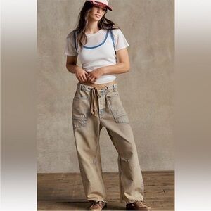 Free People Moxie Pull-On Barrel Jeans